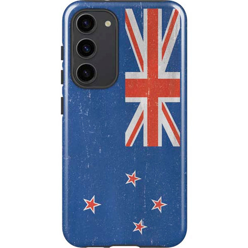 New Zealand Flag Distressed Galaxy S23 Plus Pro Case